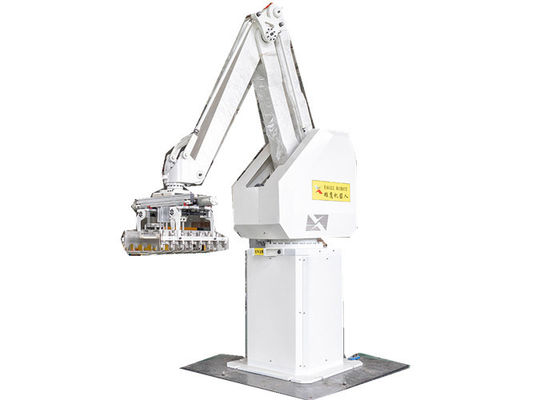 Piso programable eléctrico - montó el brazo del robot que empaletaba