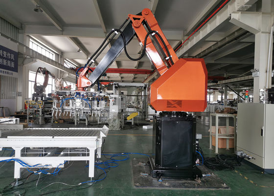 Robot que empalieta de AXIS de la industria alimentaria 4 con software que empalieta