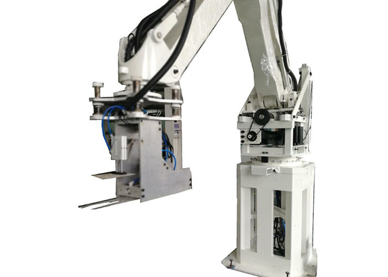 Robot de paletización Pick and Place con pantalla táctil Plc en la industria química