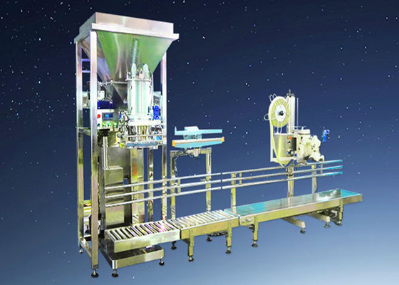 Máquina de rellenar del polvo semi automático con el motor servo en molinería de trigo
