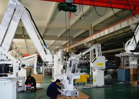 Piso - dispositivo de elevación montado del robot que empalieta y de la plataforma del IP 65 en industria del trigo