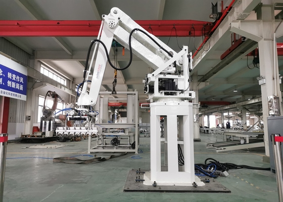Brazo del robot del robot y el empaletar del motor que empalieta servo en industria del alimento para animales