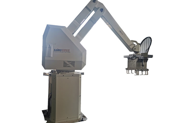 4 brazo del robot de AXIS que empalieta 130kgs amistoso en sector de los productos alimenticios y de las bebidas