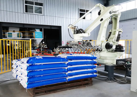 Línea del brazo del robot de Olive Oil Carton Packing And que empalieta amistosa
