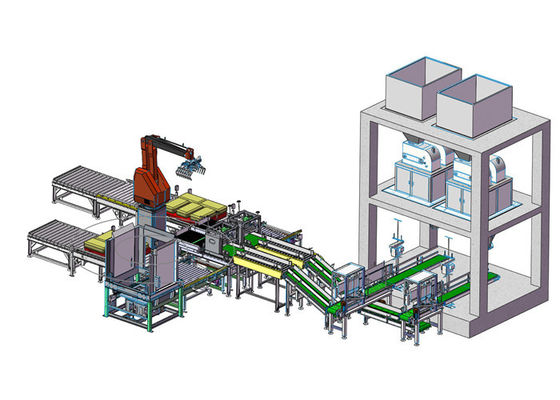 Máquina modificada para requisitos particulares de Palletizer del bolso del grado 210kgs del agarrador 330