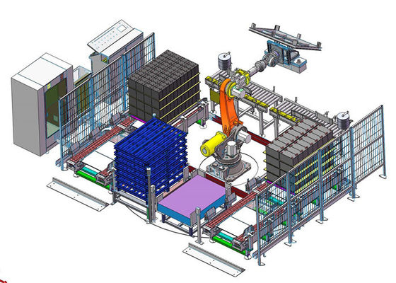 4KW 4 disminuye el bolso robótico Palletizer en cadena de producción del fertilizante