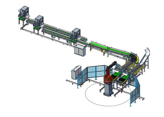 Grano programable de 6 hachas y brazo del robot del aceite que empalieta