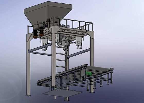 Pesaje automático industrial 500kg y empaquetadora