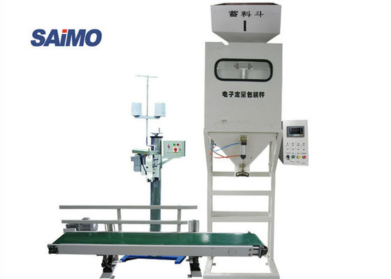 máquina de ensacar pesada del bolso de 10kg 30kg 50kg, máquina de coser en industria agrícola 5 kilovatios