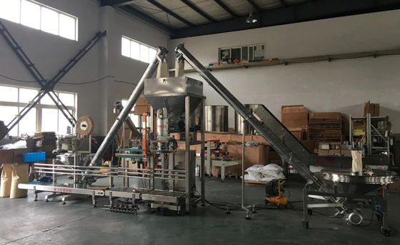 empaquetadora del polvo de los productos químicos alimenticios de la harina de arroz de 0.6MPa 25kg para toda la industria