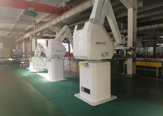Piso del brazo del robot de la industria de la alimentación que empaletaba - montó el amontonamiento de 4 AXIS