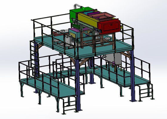 Tipo empaquetadora de la gravedad enorme del bolso de 1.5KW para la industria plástica